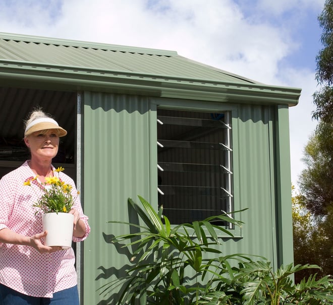 Garden Sheds Storage Shed Louvre Window 01