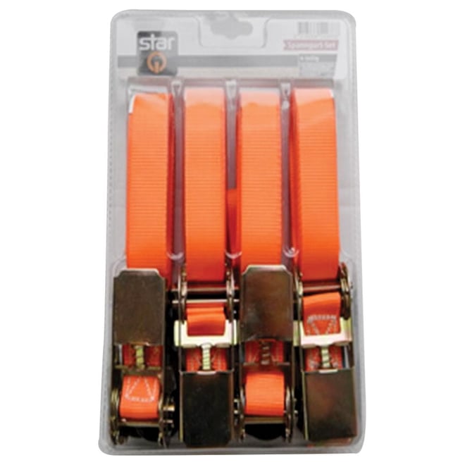 4 Piece Tie Down Ratchet Set