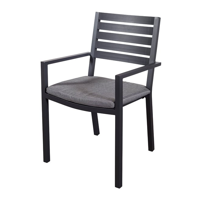 Madrid Aluminium Dining Chair with cushion