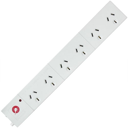 Powerboard 6 Outlet With Surge Arrestor