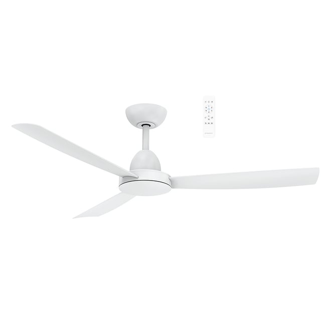 Zorro DC 1220mm DC Ceiling Fan With Remote Control Matt White