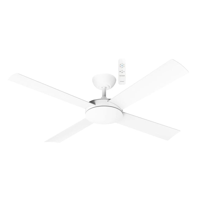 Quantum DC 1320mm DC Ceiling Fan With Remote Control Matt White