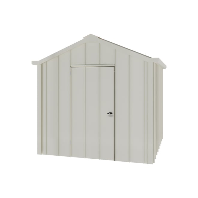 Handi-Hilander Garden Shed HH1 2.48x2.63m Gable End Door Off White