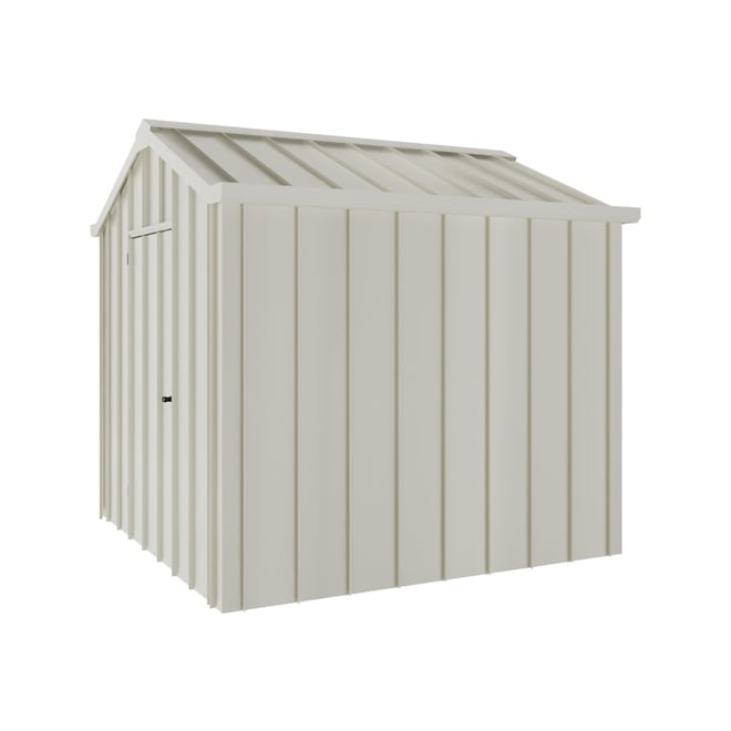 Handi-Hilander Garden Shed HH1 2.48x2.63m Gable End Door Off White