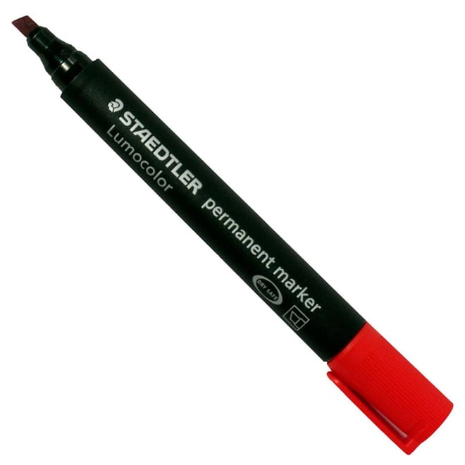 Marker Chisel Red Staedtler