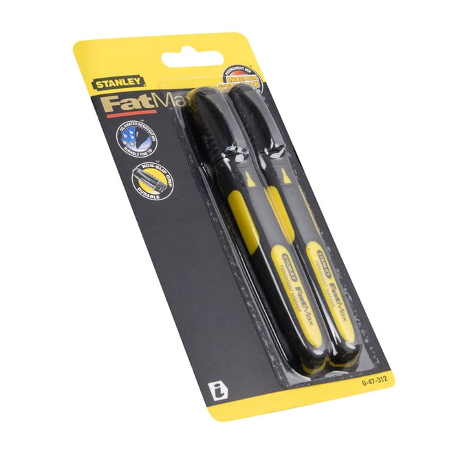 Stanley Fat Max Fine Tip Permanent Marker 2 Pack