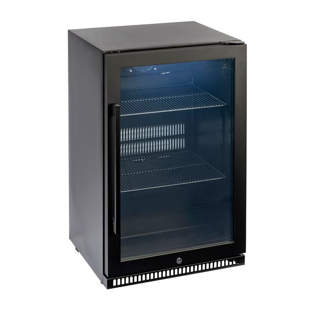 Euro Alfresco Right Hand Single Door Beverage Cooler 118 litre Black