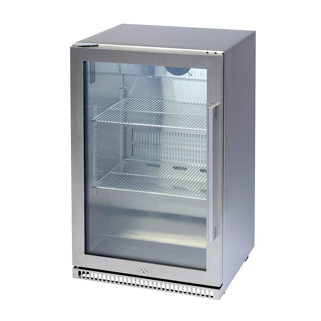 Euro Alfresco Left Hand Single Door Beverage Cooler 118 litre Stainless Steel