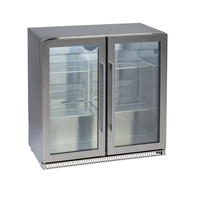 Euro Alfresco Double Door Beverage Cooler Stainless Steel