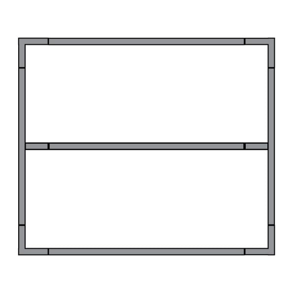 Quick Frame 2.5m W x 1.8m H Fence Panel