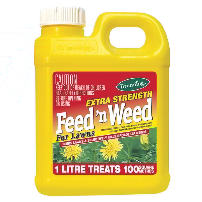 Brunnings Extra Strength Feed n Weed for Lawns 1L
