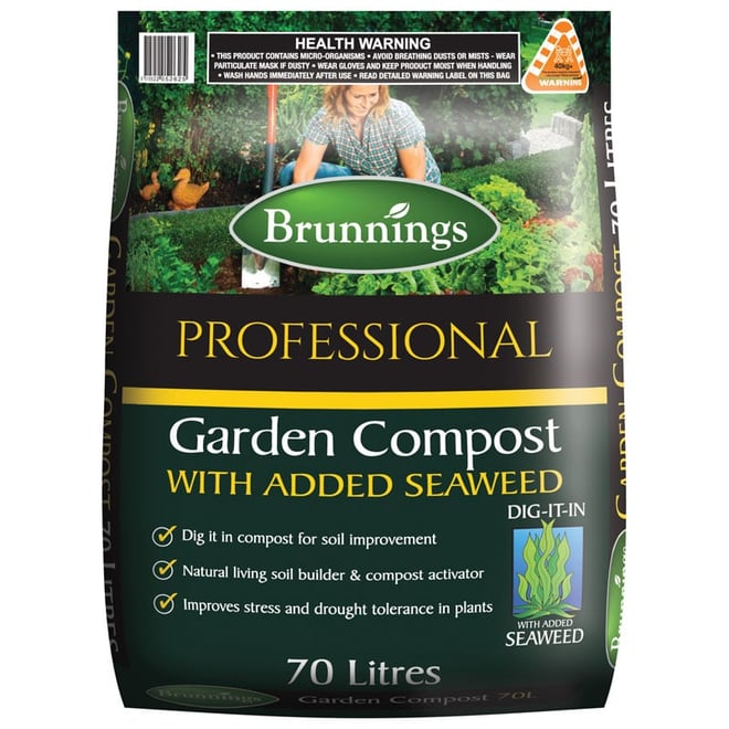 Brunnings Garden Compost With Seaweed 70L