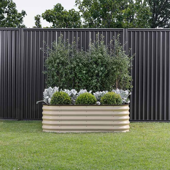 Stratco 9-In-1 Modular Raised Garden Bed Cream