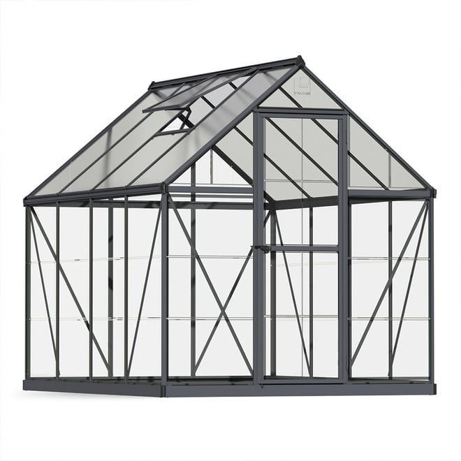 Maze 6 x 8 Hybrid Greenhouse - Grey Frame