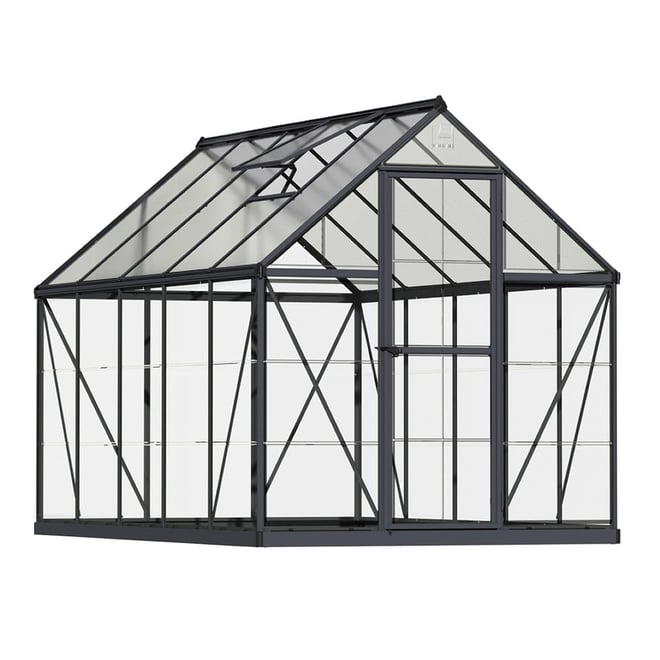 Maze 6 x 10 Hybrid Greenhouse - Grey Frame