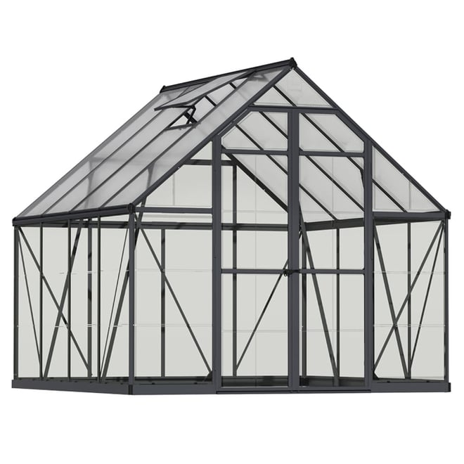 Maze 8 x 8 Balance Greenhouse - Grey Frame