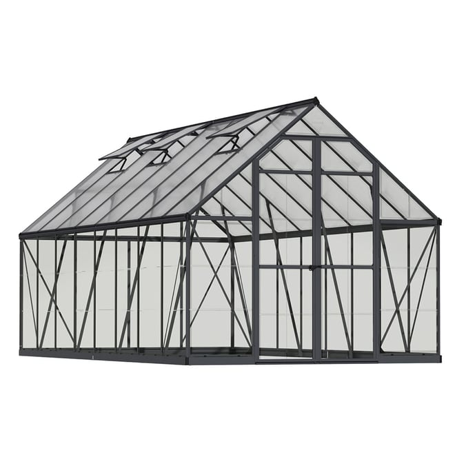 Maze 8 x 16 Balance Greenhouse - Grey Frame
