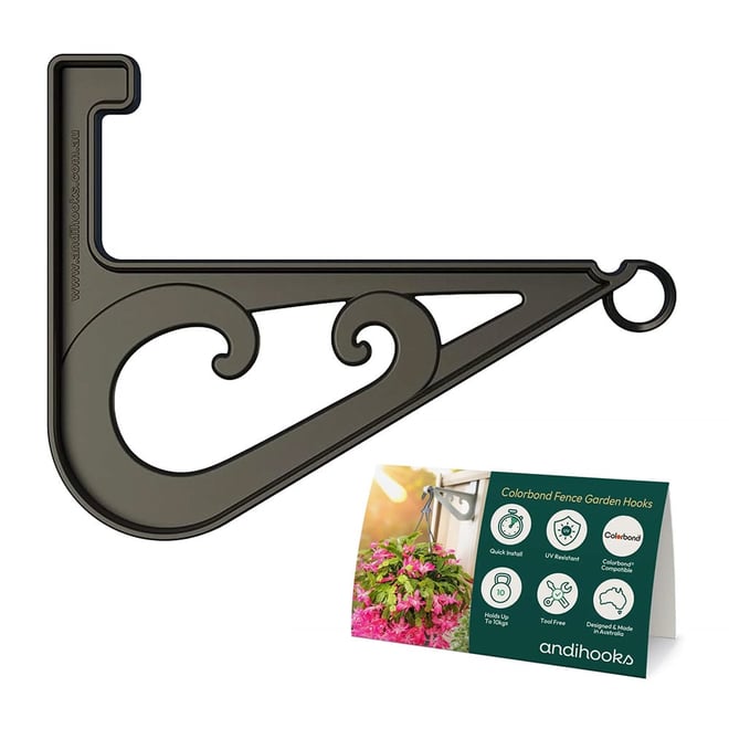 Andihooks® Federation Woodland Grey Colorbond Fence Hooks
