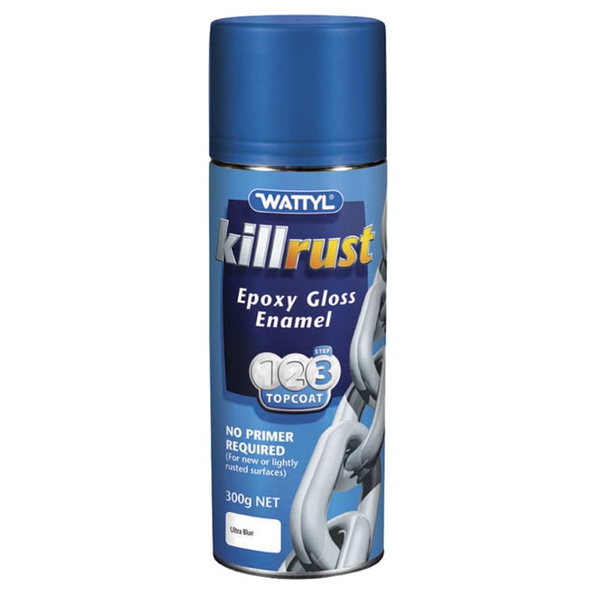 Wattyl Killrust Gloss Enamel Ultra Blue Aerosol