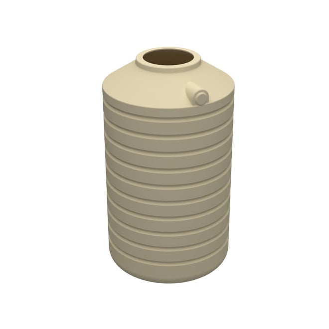 Round Poly Tank 1000L Armour Grey