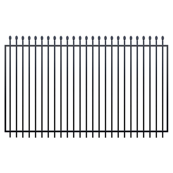 Squash Top Fence Gate 2450 x 1800mm Black