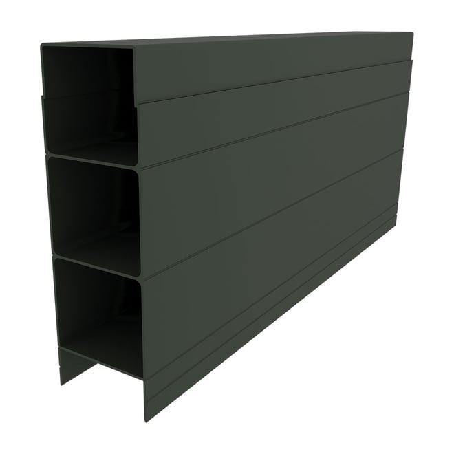 Alumawall Retaining Wall Stackable Sleeper 50mm x 150mm x 2385mm Slate Grey
