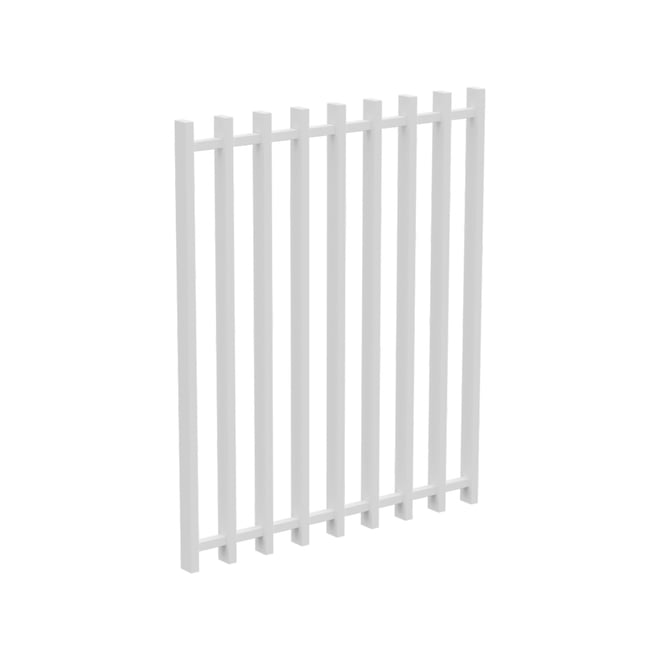 Barr 1200mm x 975mm Gate Pearl White