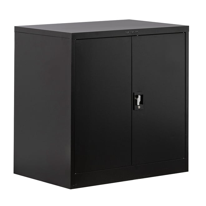 Stratco Utility 2 Door Half Height Cabinet Black