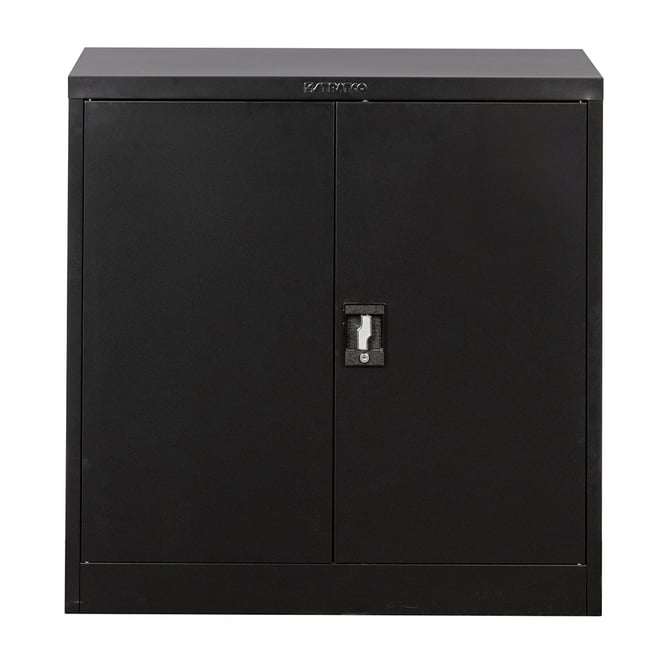 Stratco Utility 2 Door Half Height Cabinet Black