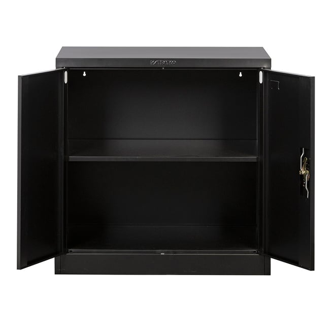 Stratco Utility 2 Door Half Height Cabinet Black