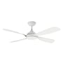 Hampton DC 1320mm Smart Ceiling Fan With WIFI Remote Control Matt White