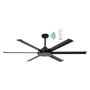 Albatross II DC Smart Ceiling Fan With WIFI Remote Control Matt Black
