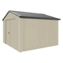 Handi-Heritage Shed H3 3.30X3.30 Roof:Gun Metal Grey Wall:Merino Gable End Double Door