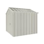 Handi-Hilander Garden Shed HH1 2.48x2.63m Gable End Door Off White