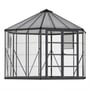 Maze 12 Oasis Hex Greenhouse - Grey Frame