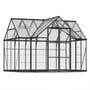 Maze Victory Orangery Greenhouse - Grey Frame