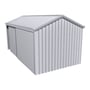 Domestic Gable Roof Shed Single Garage 3.16 x 6.21 x 2.4m Gutter Side Sliding Door Zinc/Al