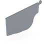 OG Gutter 125 Ribbed Stop End Left Hand Armour Grey