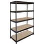 Black Rivet Lock 5 Shelf Unit 1800 x 1200 x 450mm