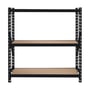 Heavy Duty 3 Shelf Black Unit