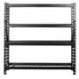 Heavy Duty 4 Shelf Wire Unit Powder Coated Black