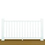 Trex® Transcend Rail Kit With Square Balusters Classic White 2.32 x 1.06m