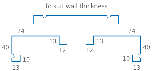 Steel Framing Steel Door Frame Three Section Split Profile
