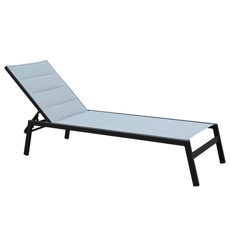 Sunscape Madrid Aluminium Padded Sunlounge