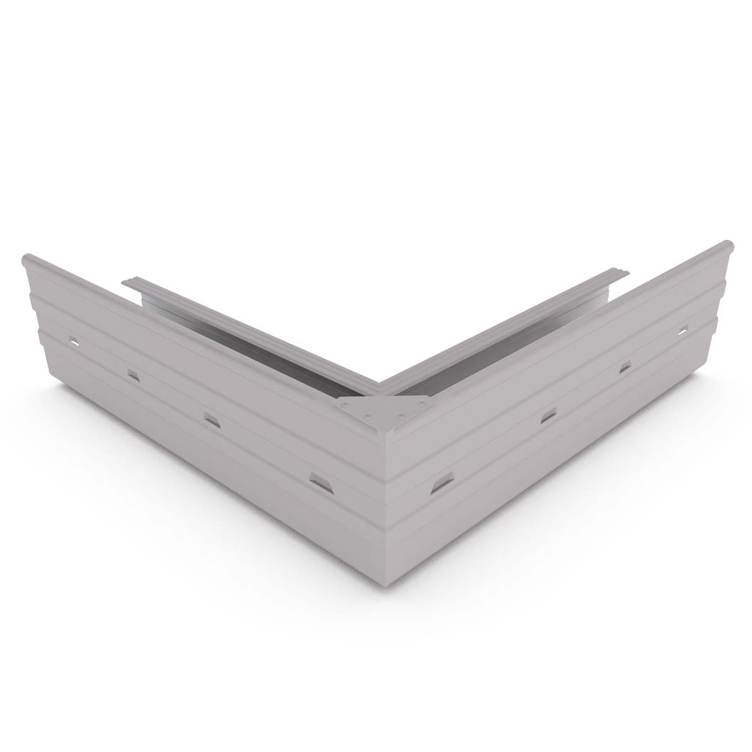C-Square Gutter External Mitre Birch