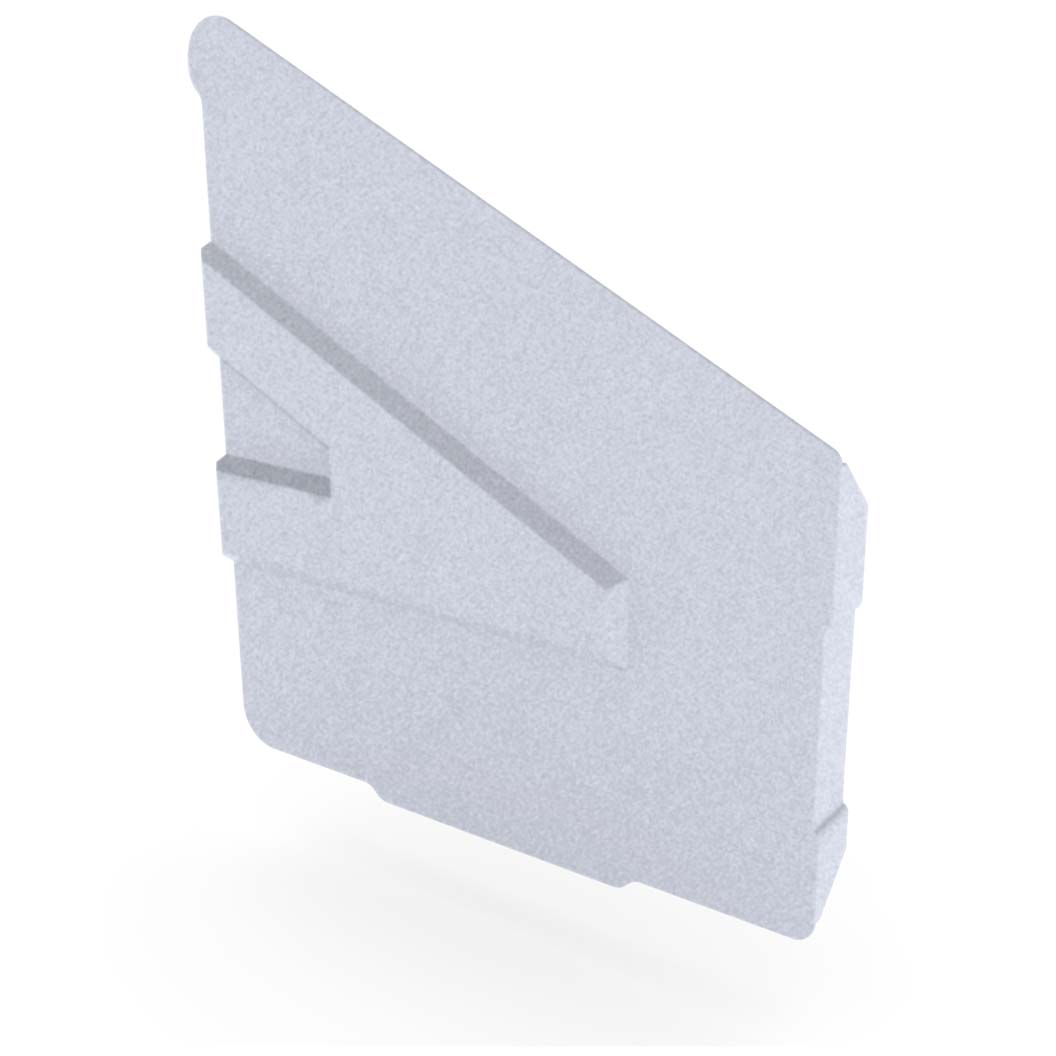 C-Square Gutter Stop End Right Hand Zinc/Aluminium