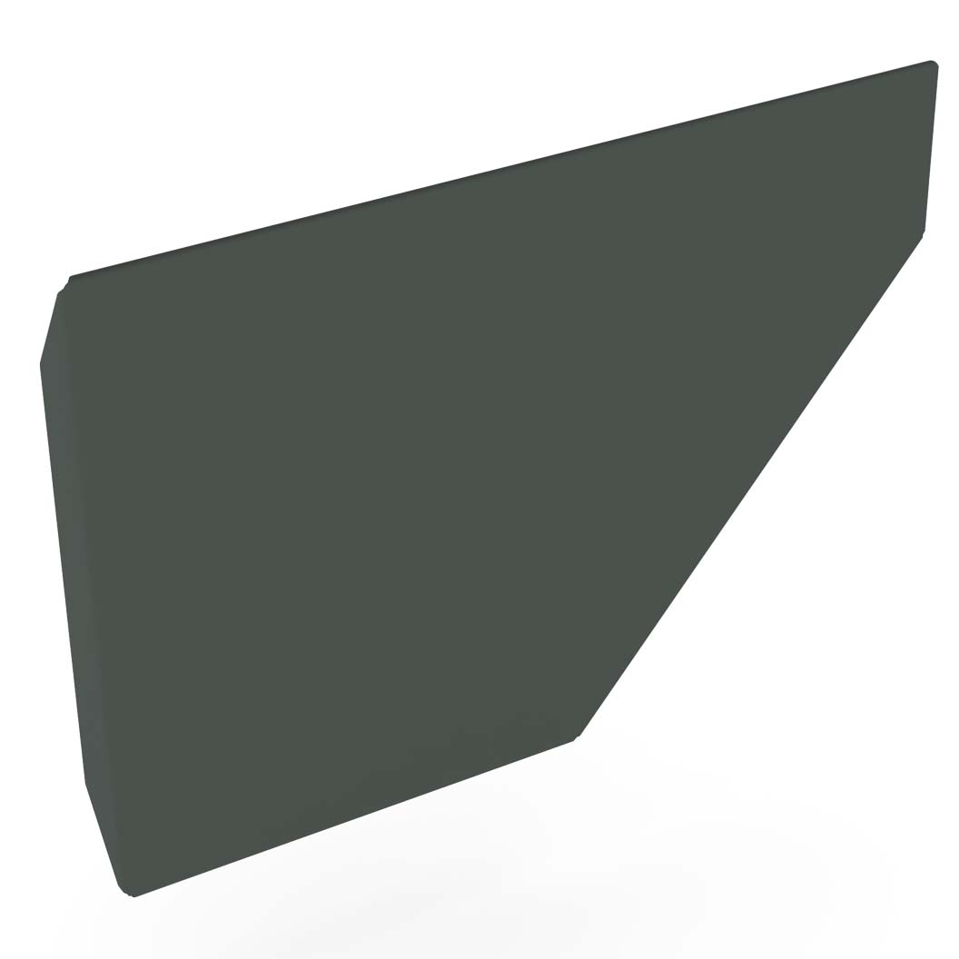 Edge Gutter 160 Stop End Left Hand Slate Grey