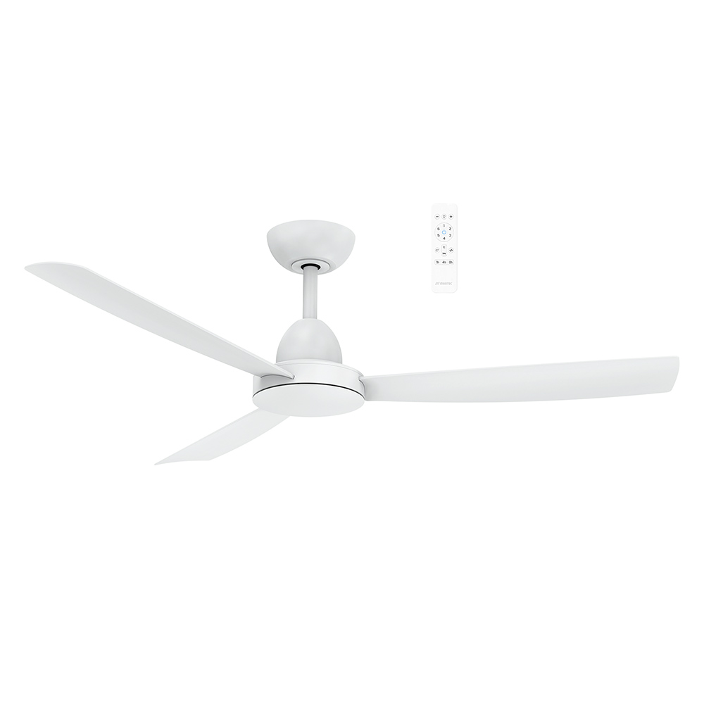 Zorro DC 1220mm DC Ceiling Fan With Remote Control Matt White