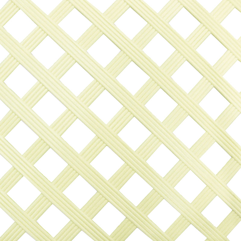 Plastic Lattice Reeded Cream