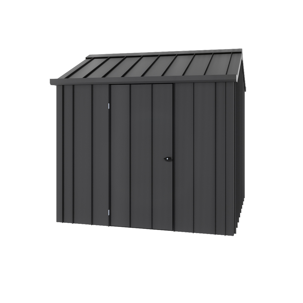 Handi-Hilander Garden Shed HH1 2.48x2.63m Gutter Side Door Gun Metal Grey